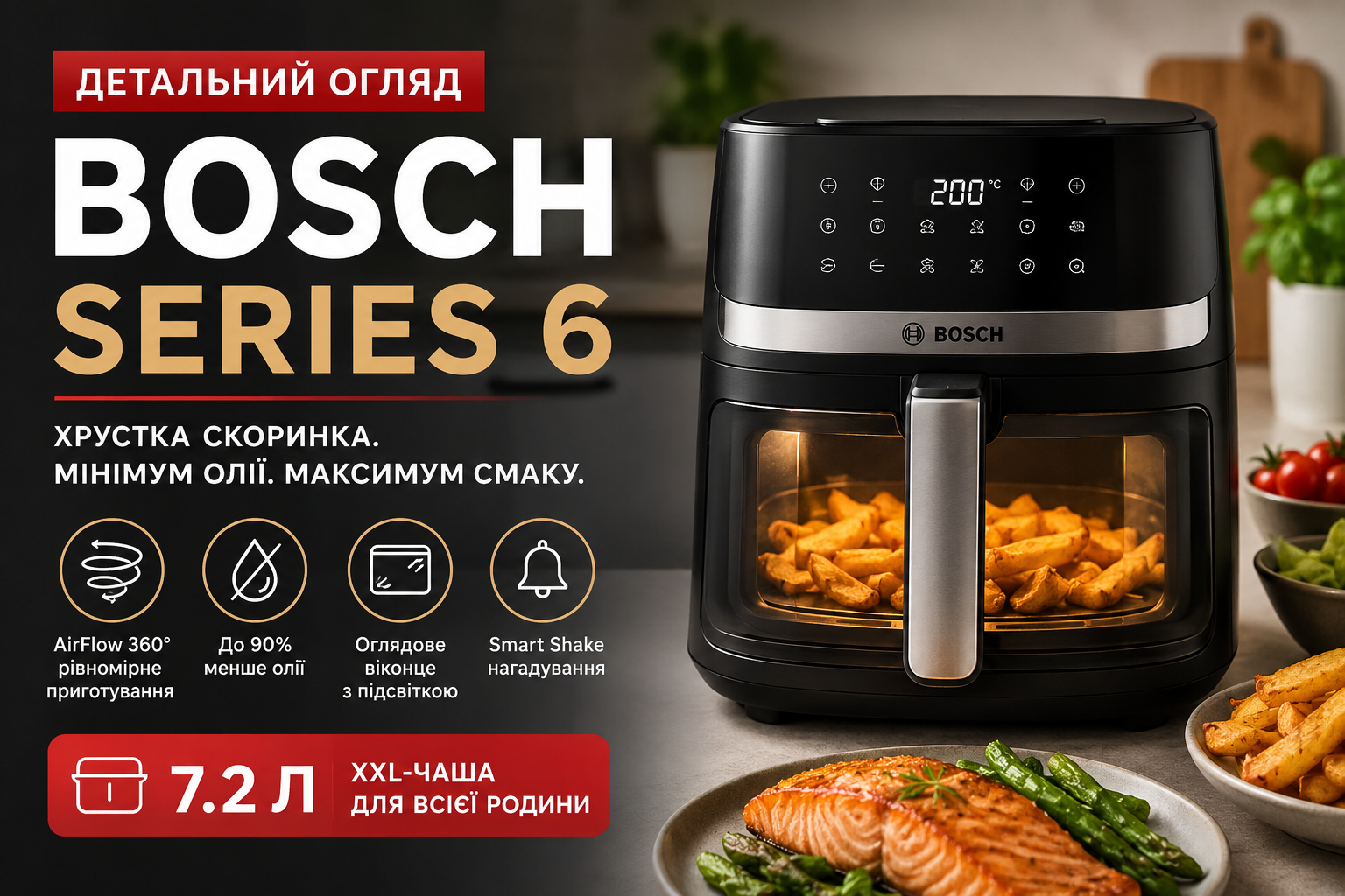 Мультипіч Bosch Series 6: детальний огляд, характеристики та порівняння
