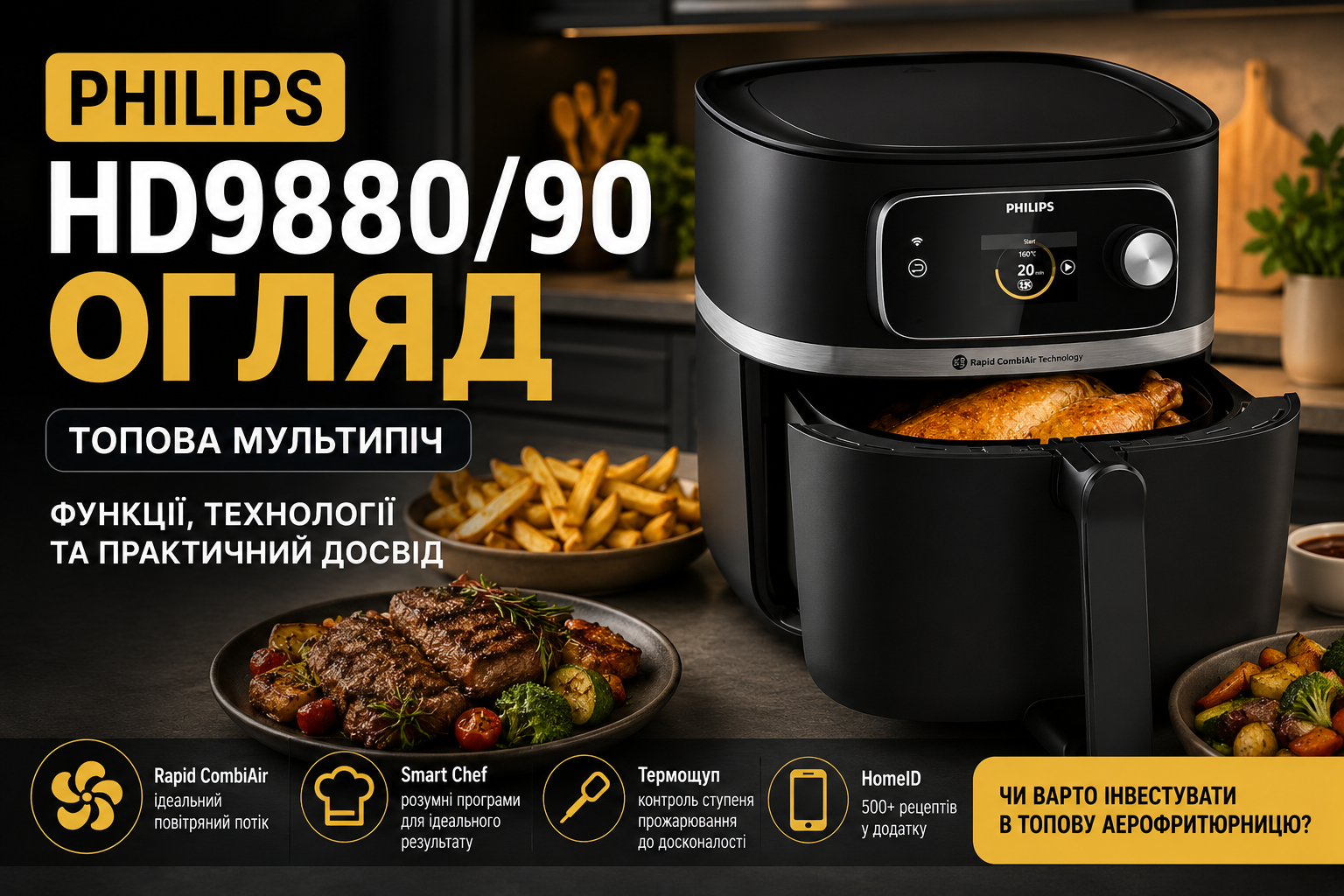 Мультипіч Philips HD9880/90 — революція на кухні чи переплата за бренд?